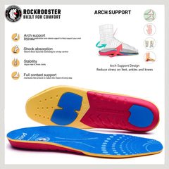 ROCKROOSTER PoronXRD heel option delivers strong shock absorption.