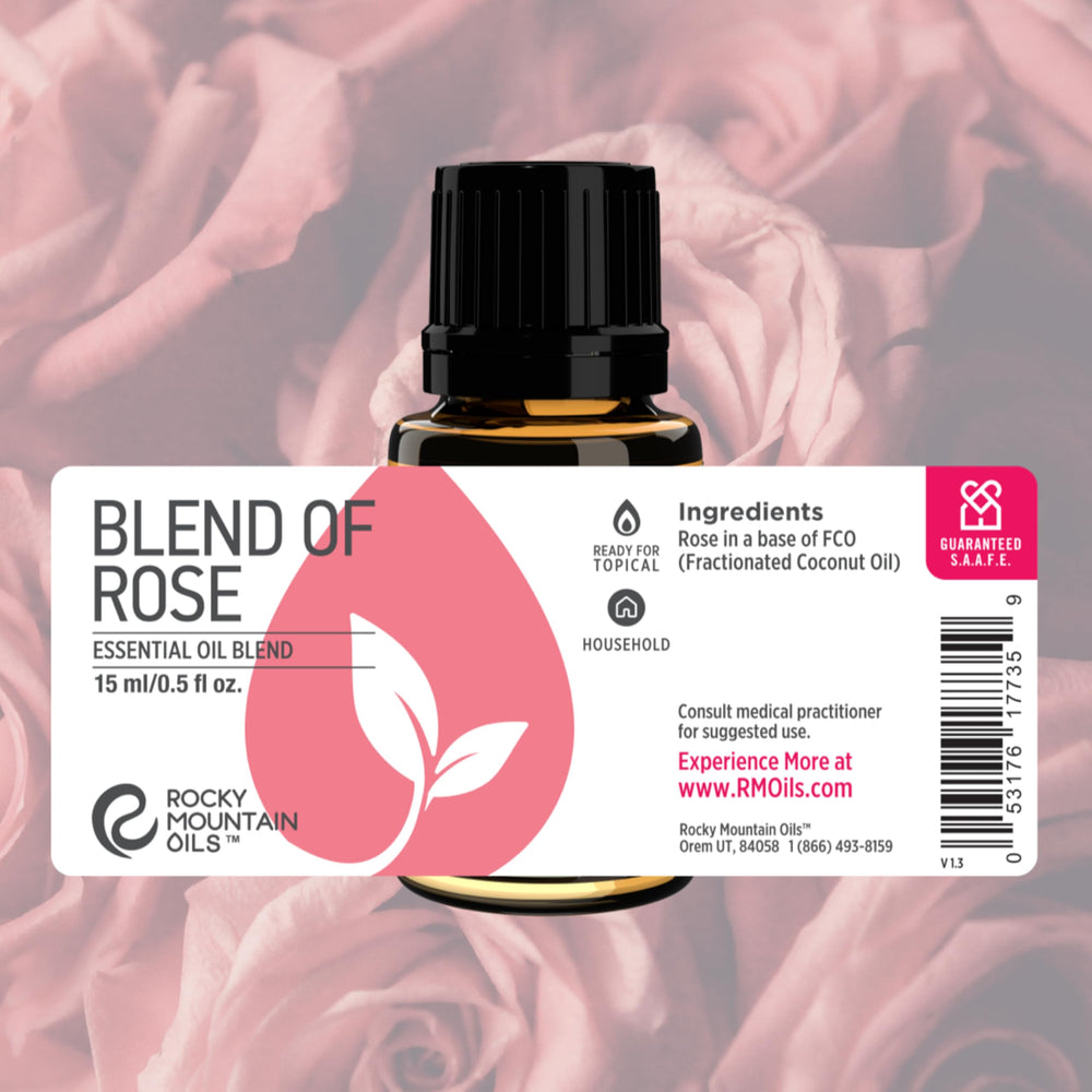 Rocky Mountain Oils Rose candle fragrance, blends into candle scents for ambiance.