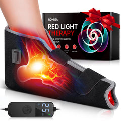 ROMISA red light therapy foot wrap front view for easy at-home foot treatment
