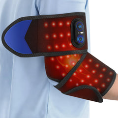 ROMYSE cordless heating pad arm-wrap showing targeted warmth for daily comfort