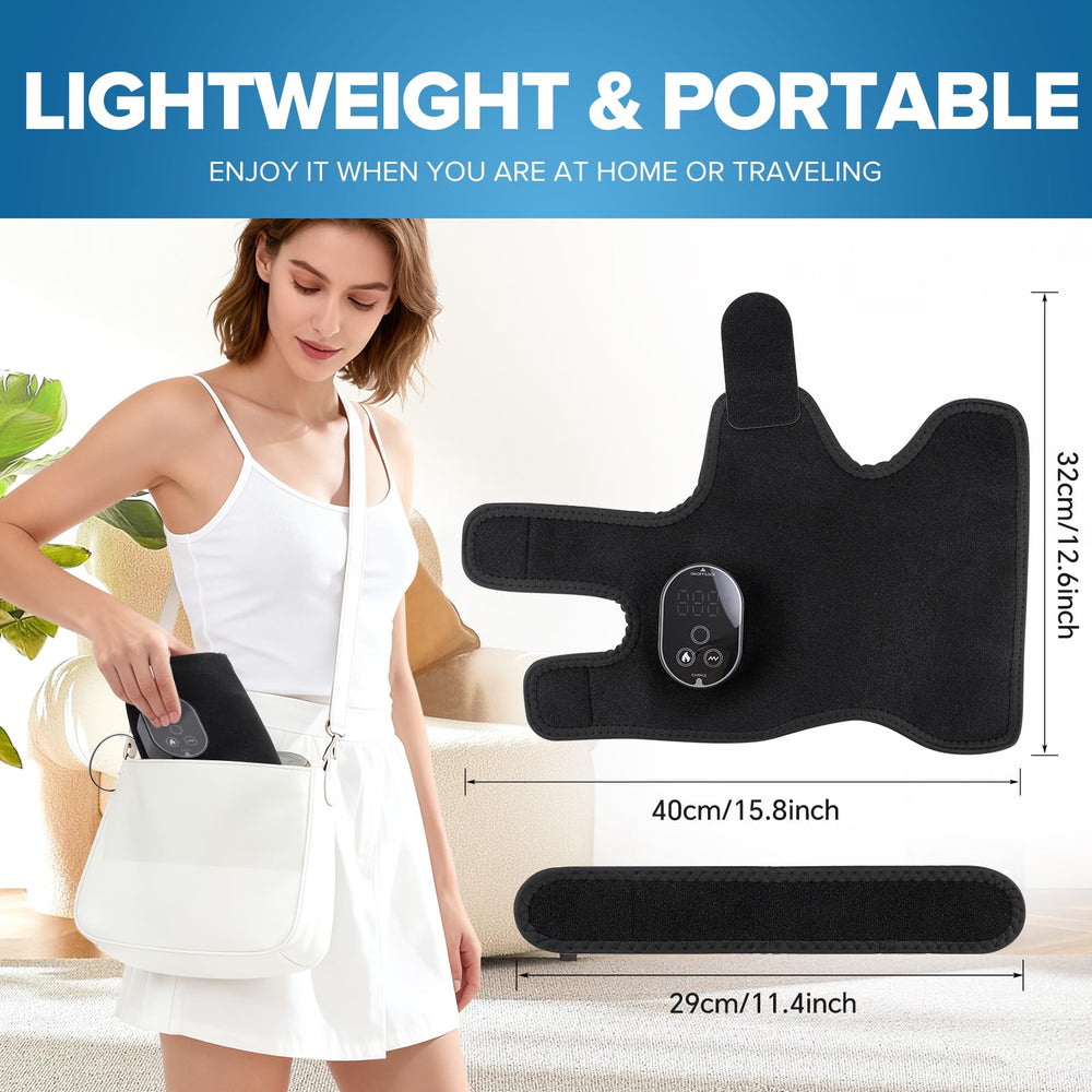 ROMYSE ergonomic wrap design fits the ankle for even heat distribution