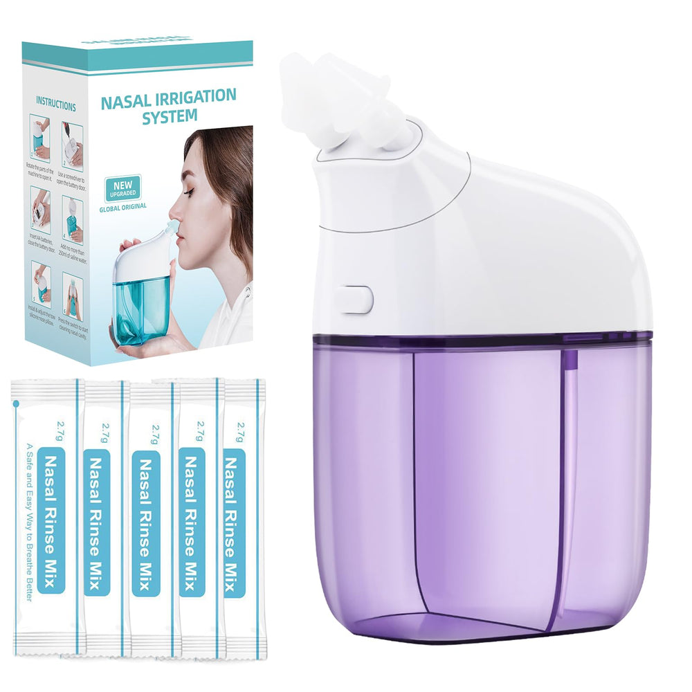 Ronfnea nasal irrigation system shown for at-home nasal care.