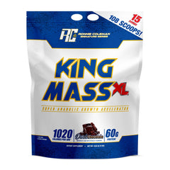Ronnie Coleman King Mass XL tub front label showing mass gainer profile