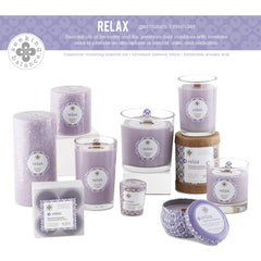 Root Candles Seeking Balance 12-ounce candle with long-lasting fragrance.