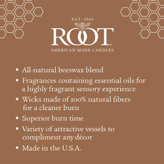 Root Candles Seeking Balance fragrance bloom closeup emphasizing fresh coastal scent