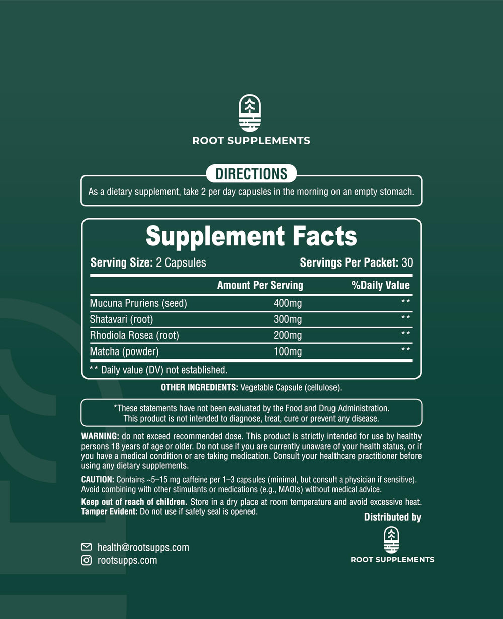 MoodLift capsules close-up shows vegan capsules and natural ingredients for balance.