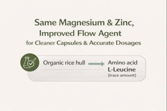 Rootcha capsules close-up emphasizes a convenient, easy-to-take form.