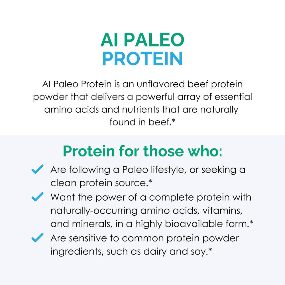 Rootcology AI Paleo Protein label closeup highlights clean ingredients