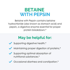 Rootcology Betaine with Pepsin dosing guide for daily routine