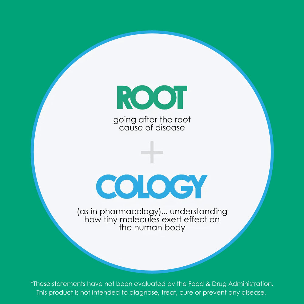 Rootcology founder Dr. Izabella Wentz branding on product image
