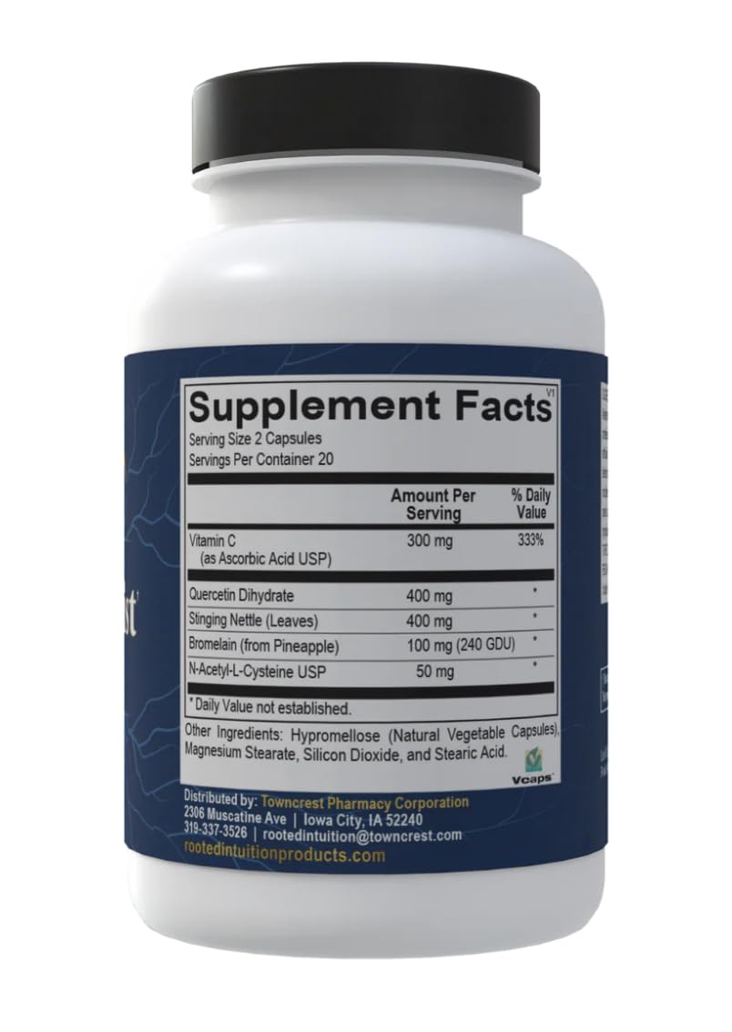 Rooted Intuition Hist Assist bottle being poured for easy dosing