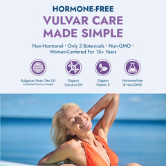 Rootganic Down There Oil lightweight formula absorbs quickly for all-day comfort.