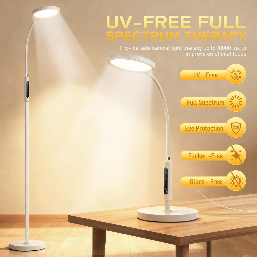 Rosegurt lamp height adjustable up to 62 inches for optimal angle.