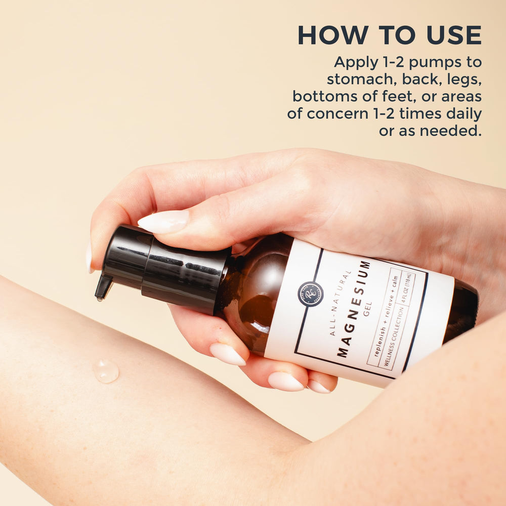 Rowe Casa Magnesium Gel massage-area application supports targeted muscle comfort.