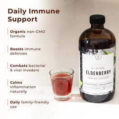 Rowe Casa Organics organic black elderberries ingredients close-up