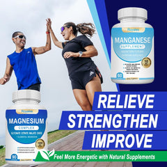 Royalee magnesium capsules close up highlighting the seven form blend