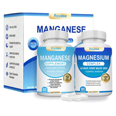 Royalee Magnesium Complex and Manganese bundle bottle shows balanced mineral support for daily use