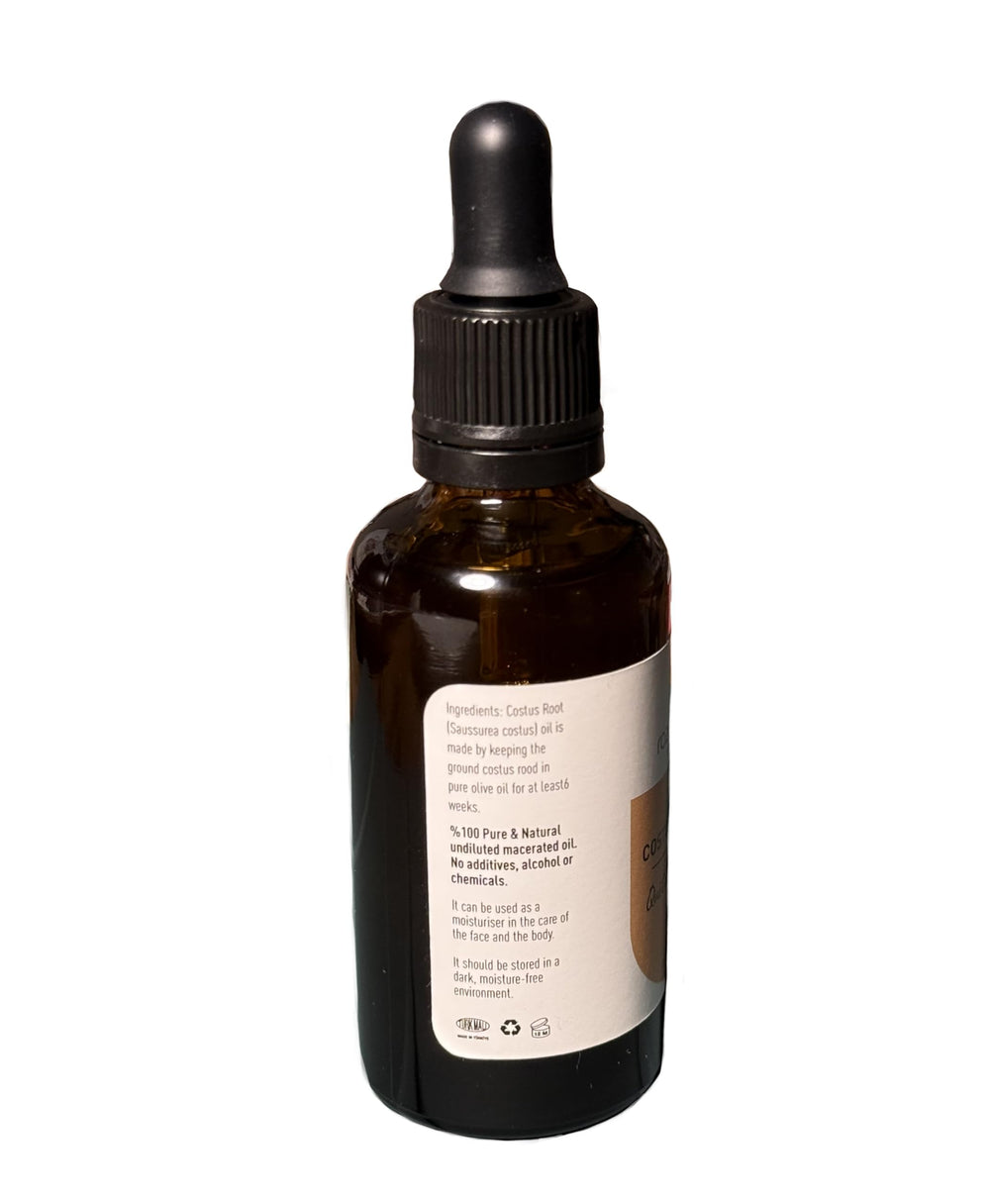 Roze Natura Costus Root Oil dropper bottle helps preserve potency.