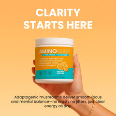 In-use shot shows refreshing drink aiding focus and energy post-workout.
