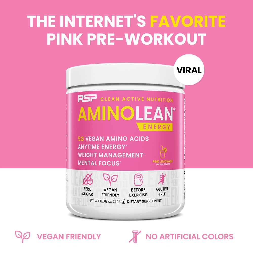 RSP NUTRITION AminoLean vegan BCAAs support during workouts
