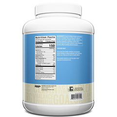 RSP TrueFit grass-fed whey protein bottle showing hormone-free dairy source.