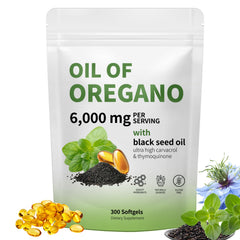 RTQSU Oil of Oregano with Black Seed Oil bottle front for daily immune support.