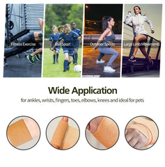 RUBY.Q knee/ankle wrap delivers secure, breathable protection during activity