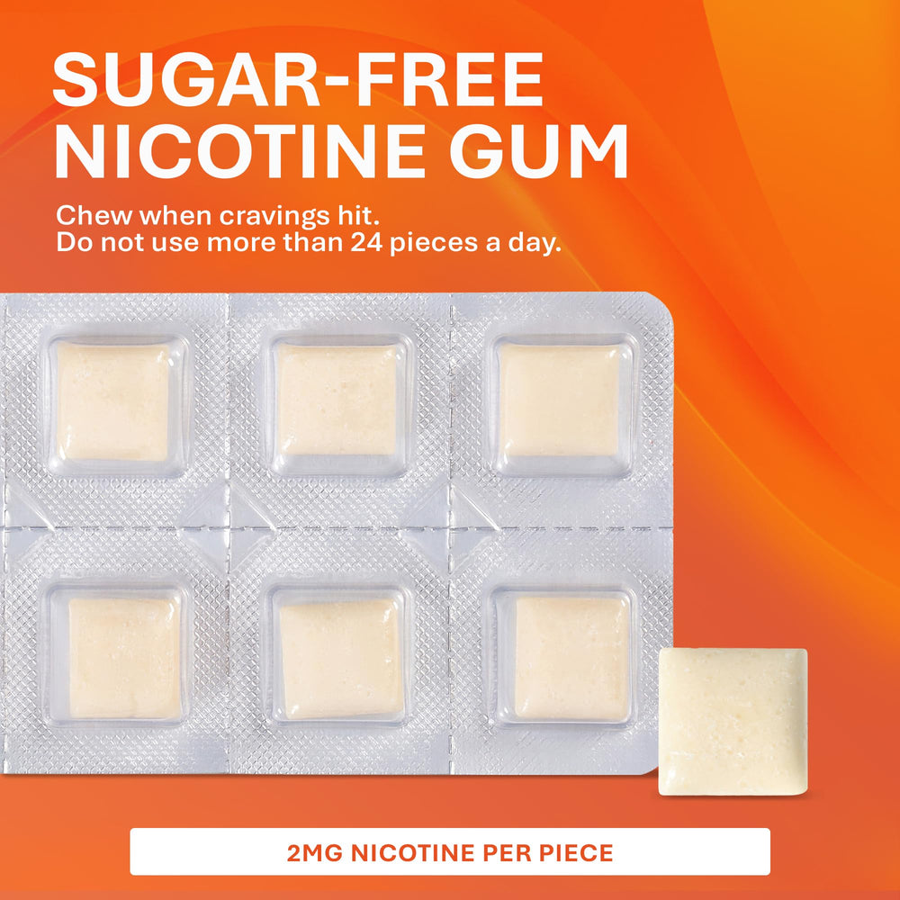 Rugby Polacrilex 2mg gum sugar-free label emphasizes a healthier choice during quit attempts.