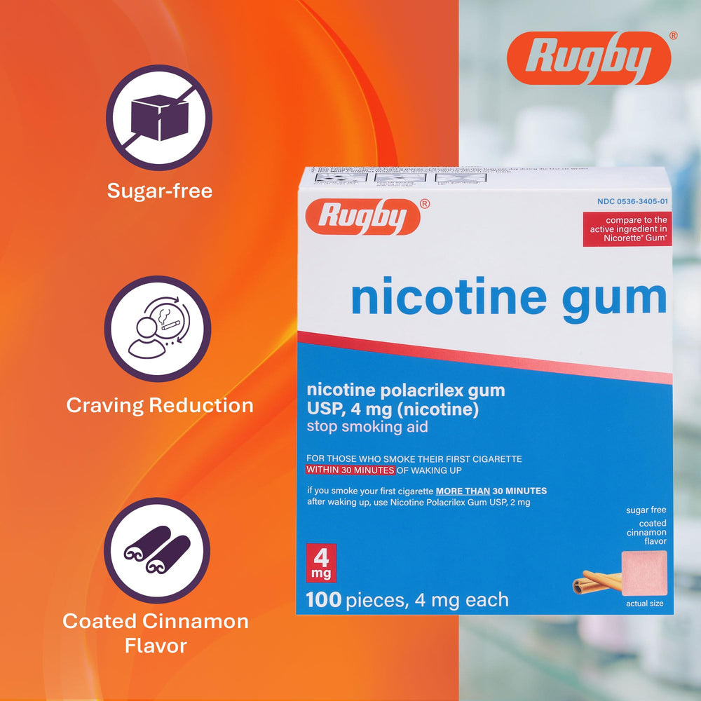 Gum foil-pack showing cinnamon coating and portion control