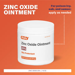 Application of Rugby zinc oxide ointment on skin for targeted use.