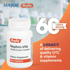Rugby Nephro-Vite guide suggests easy daily routine.