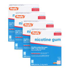 Rugby Laboratories Polacrilex gum cinnamon pack-shot showing convenient craving relief option