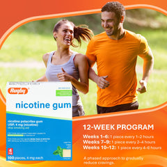 Rugby Polacrilex 4mg gum sugar-free keeps flavor without sugar.