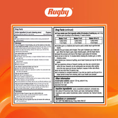 Rugby Polacrilex 4mg mint gum usage-guide supports correct chewing.