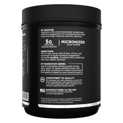 Rule 1 Creatine Powder mixing glass demonstrates easy, clump-free mixing.