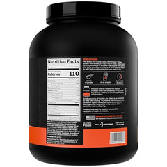 R1 whey isolate scoop beside powder for precise serving