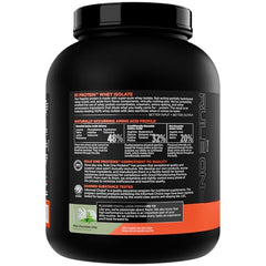 Rule 1 Proteins whey isolate mint chocolate chip in shaker for convenient fueling.