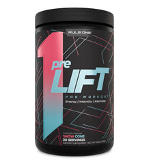 Rule 1 preLIFT bottle pouring for workouts