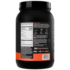 Rule 1 R1 Protein Whey Isolate scoop releasing clean powder for precise serving