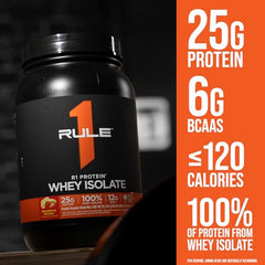 Rule 1 R1 Whey Isolate Café Mocha pour—rich aroma and flavor.