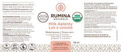 Rumina Naturals Milk Aplenty mom and baby lifestyle scene conveying breastfeeding confidence.