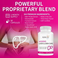 Runica Niacinamide and L-Glutathione capsules showcase skincare support