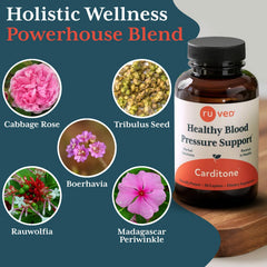 Rauwolfia herbs featured in Carditone's heart support blend