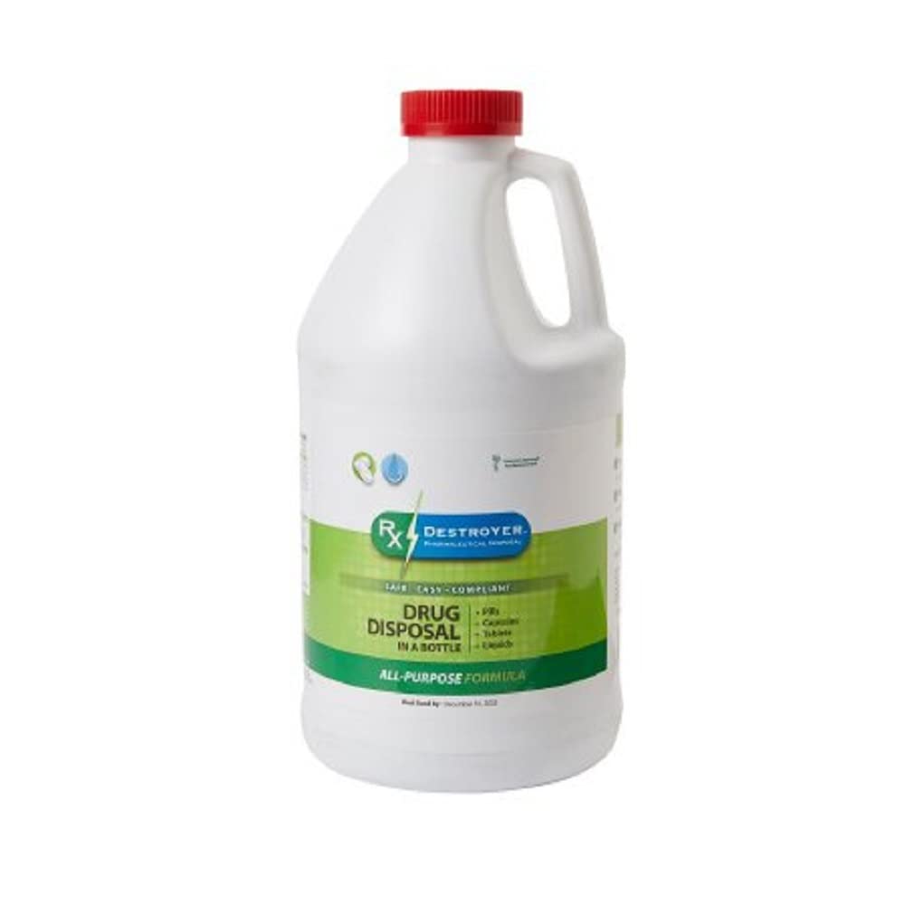 RX DESTROYER RX64 drug disposal system for safe home disposal and clutter-free medicine cabinets