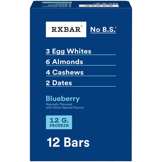 RXBAR Blueberry box for grab-and-go snacking on busy days