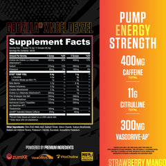 Label close-up emphasizing key ingredients for clear planned workouts