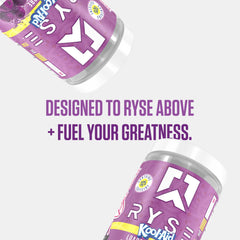 Graphic of ingredients for RYSE Loaded Pre Workout Kool-Aid Grape