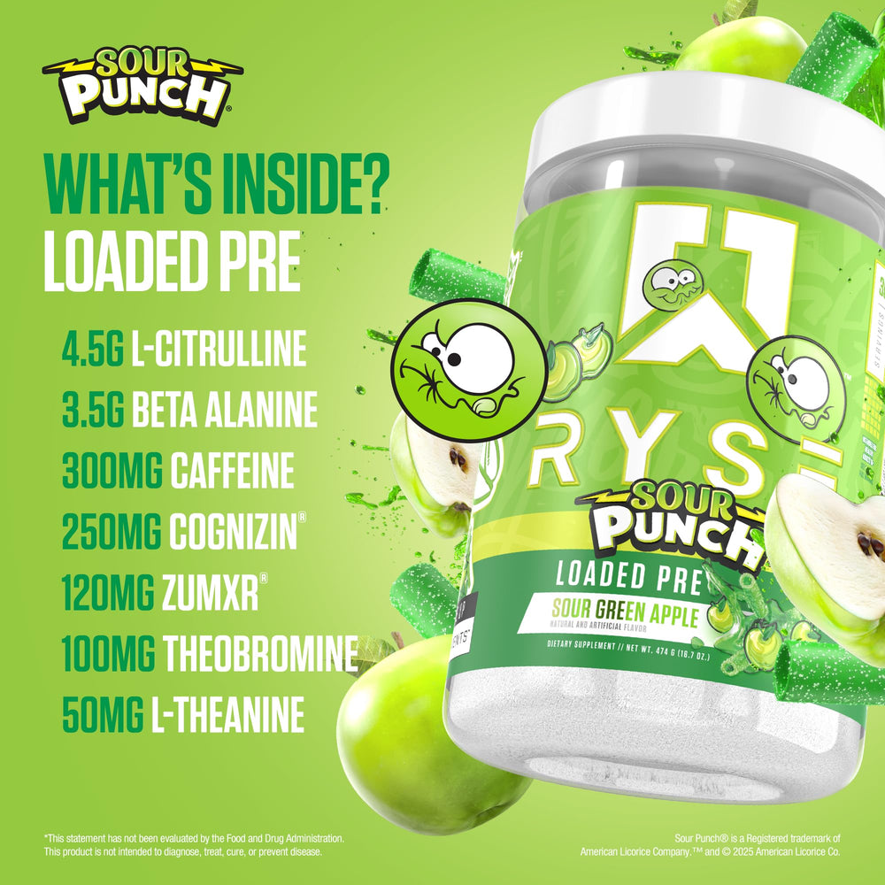 RYSE Loaded Pre Workout athlete during training for focus and pump.