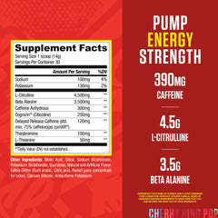 Close-up of the scoop shows precise citrulline content for stronger pumps.