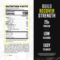 RYSE Loaded Protein scoop with Chocolate Cookie Blast shows rich flavor and quick mixability.